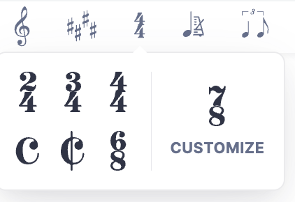 Añadir un nuevo compás