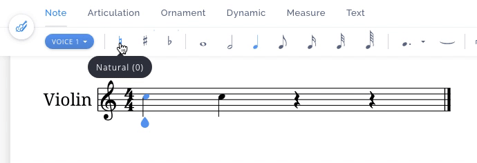 Cycle between the different accidentals