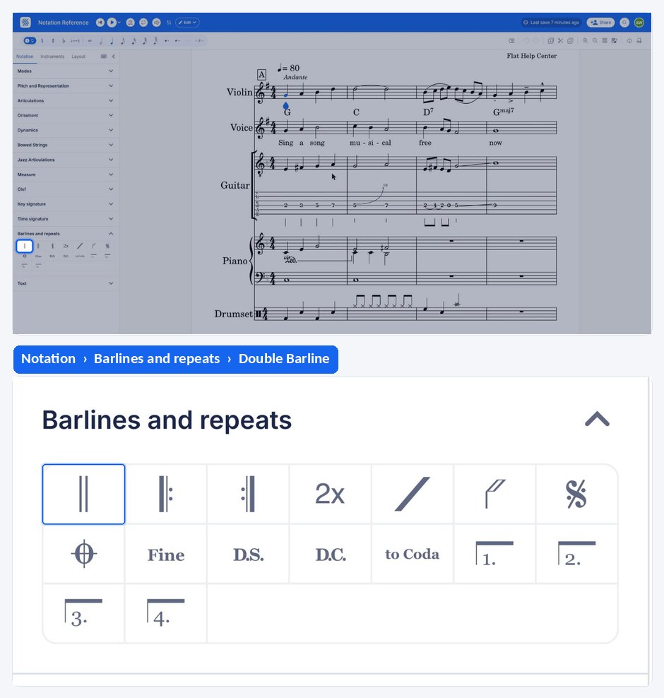 Adding and removing barlines and repeats