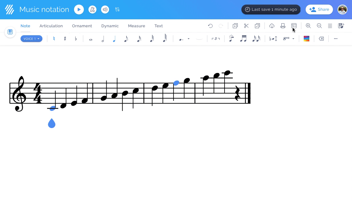 Boomwhackers colors on your sheet music