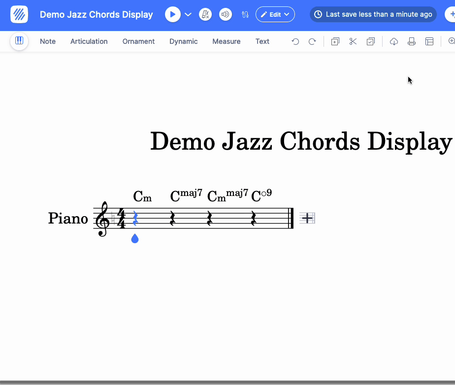 Enabling Chord Symbols