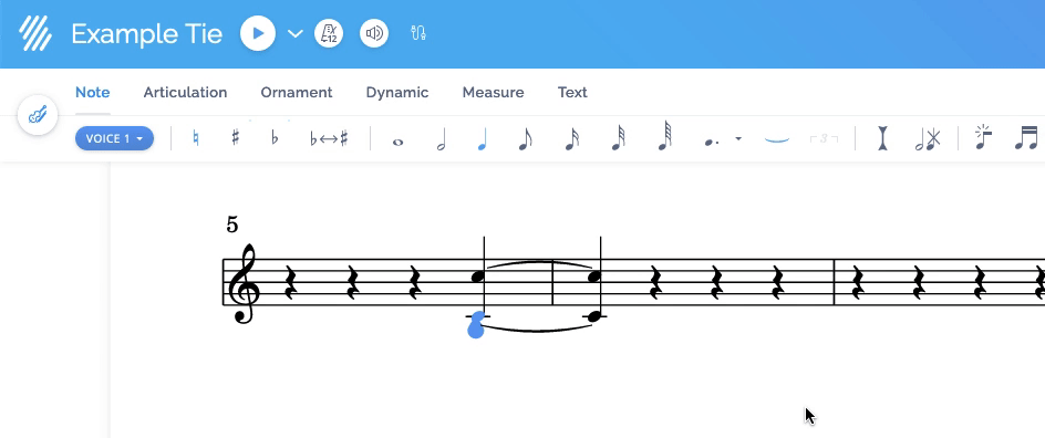 Tie notes