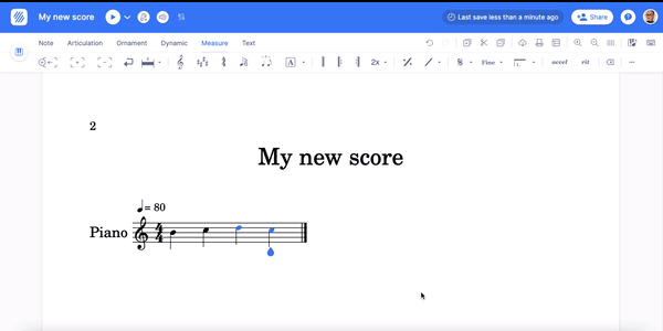 How to increase note size