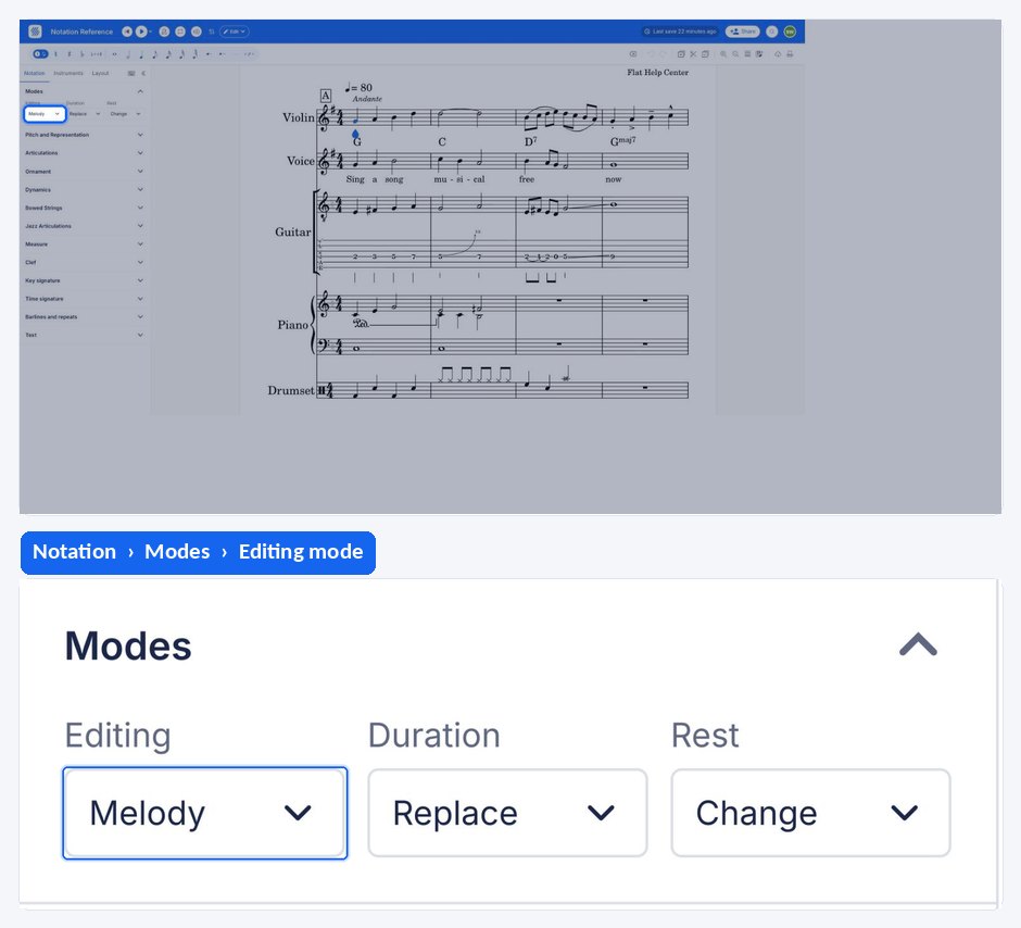 The insert mode button in the strip above the left panel