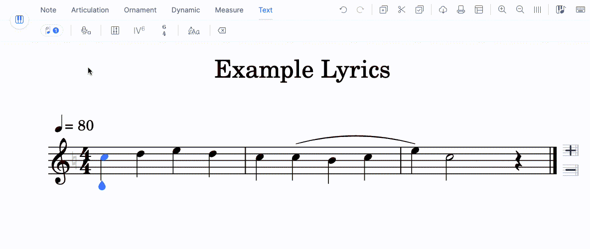 lyrics in last line of a system is often detected as normal text