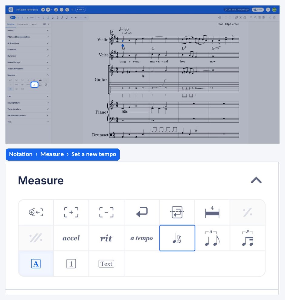 Adding a new tempo mark