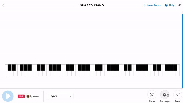 Shared Piano by Chrome Music Lab