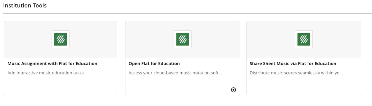 Flat for Education in Blackboard Learn Content Market