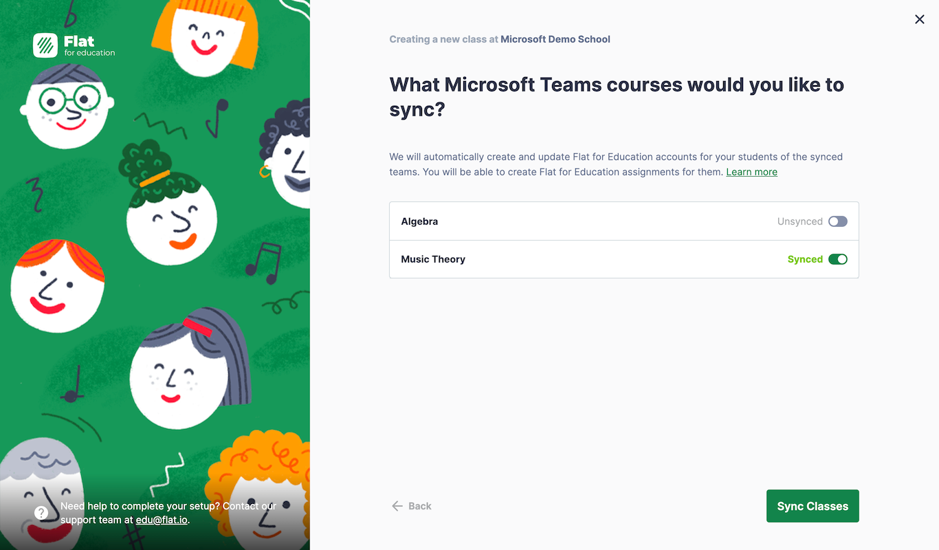 Setup a Microsoft Teams Class on Flat for Education - Flat for Education