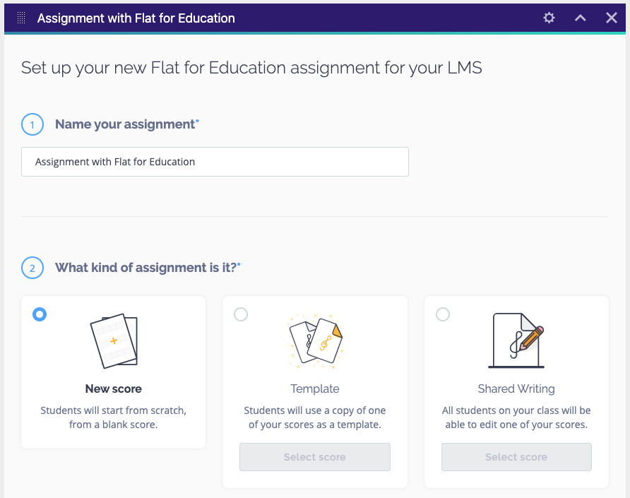 Complete assignment setup in Schoolbox