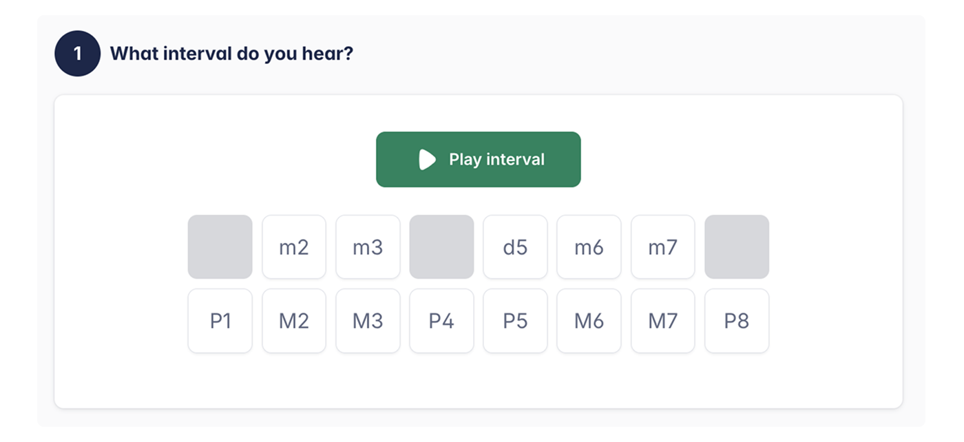 Ear training example