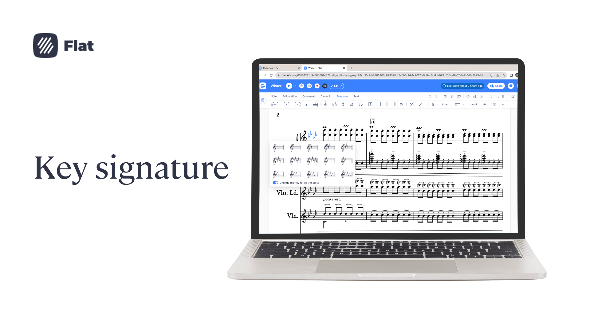 How to use the key signature