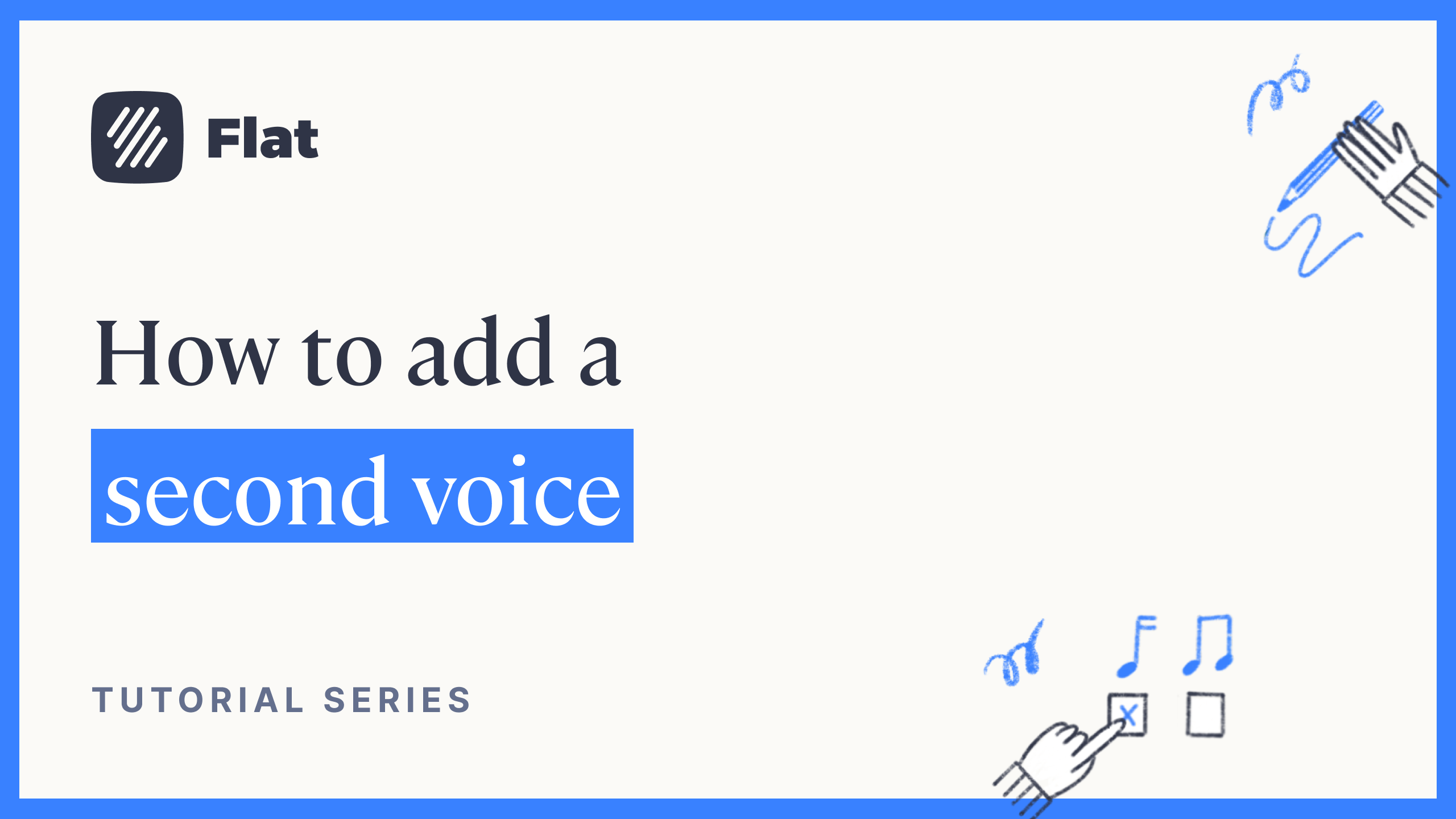 How add a second voice